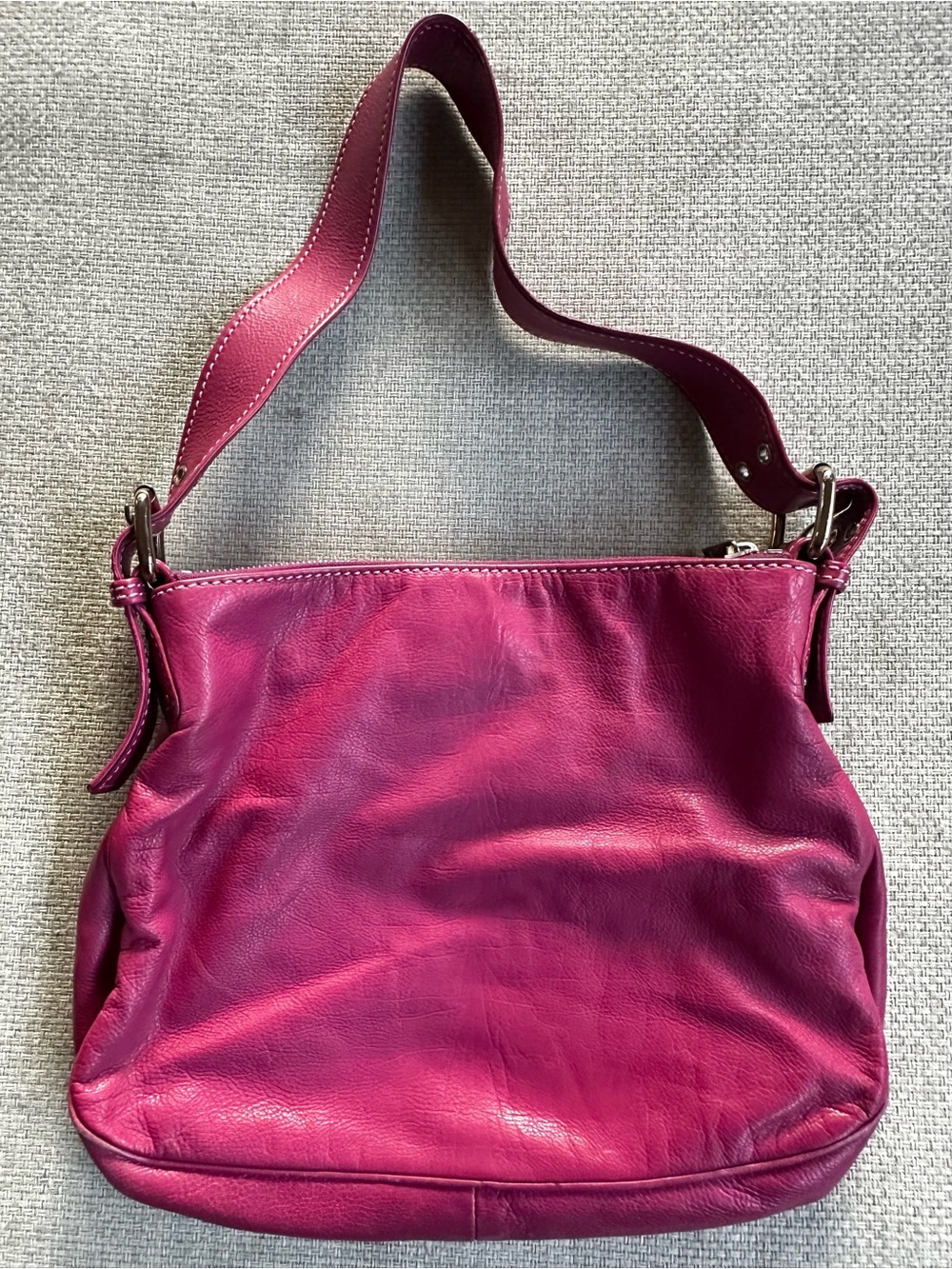 Marc Jacobs Vintage Small Stella Fuchsia Leather Shoulder Bag - Picture 2 of 4